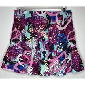 Bluefish Sport Graffiti Print 15” length Full Skort Size  Med